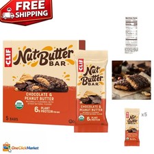 Delicious CLIF Nut Butter Energy Bars - Chocolate Peanut Butter Flavor, 5 Pack