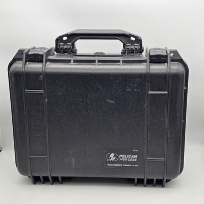 Pelican 1450 Case with Foam Black Hard Shell Rugged Durable Waterproof
