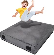 Homewell 5 X 5 Ft Crash Pad Soft Velvet Cover Sensory Crash Pad for Kids with