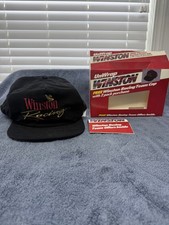 Vintage Winston Racing Hat Cap Snapback NASCAR Cup Suede Felt 90s Cigarettes NOS