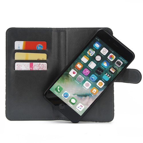 Housse étui Livre Pour Archos Oxygen 63 - Coque Flip Cover Avec Fermeture Aimantée, Couleur Noir