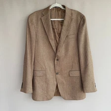 Hart Schaffner Marx brown herringbone blazer - chocolate  made in USA - size 42L