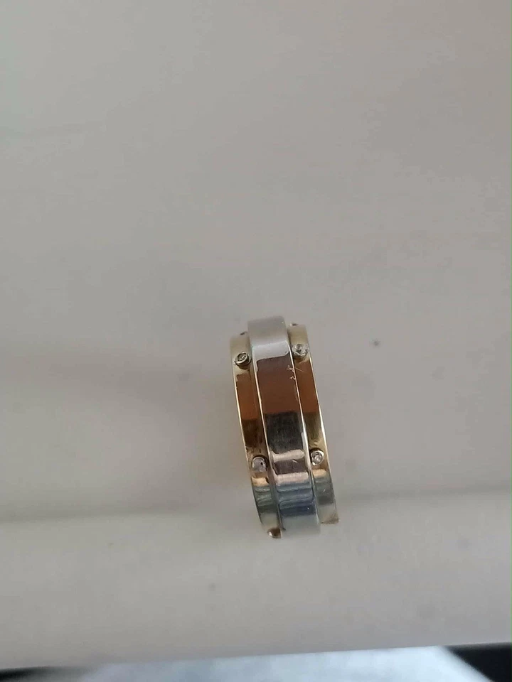 Drehring Ring Diamanten Gr. 52 750 Gold - Bild 3 von 4