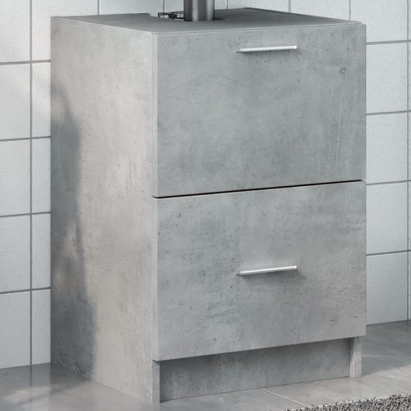 Waschbeckenunterschrank Betongrau 40X37X59 Cm Holzwerkstoff-image