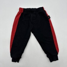 Marvel Spiderman Sweatpants Toddler Biys Size 3T Red Black Logo 35528