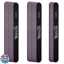 TsMADDTs Nails File 20 PCS Double Sided Emery Board for Natural Acrylic Nails