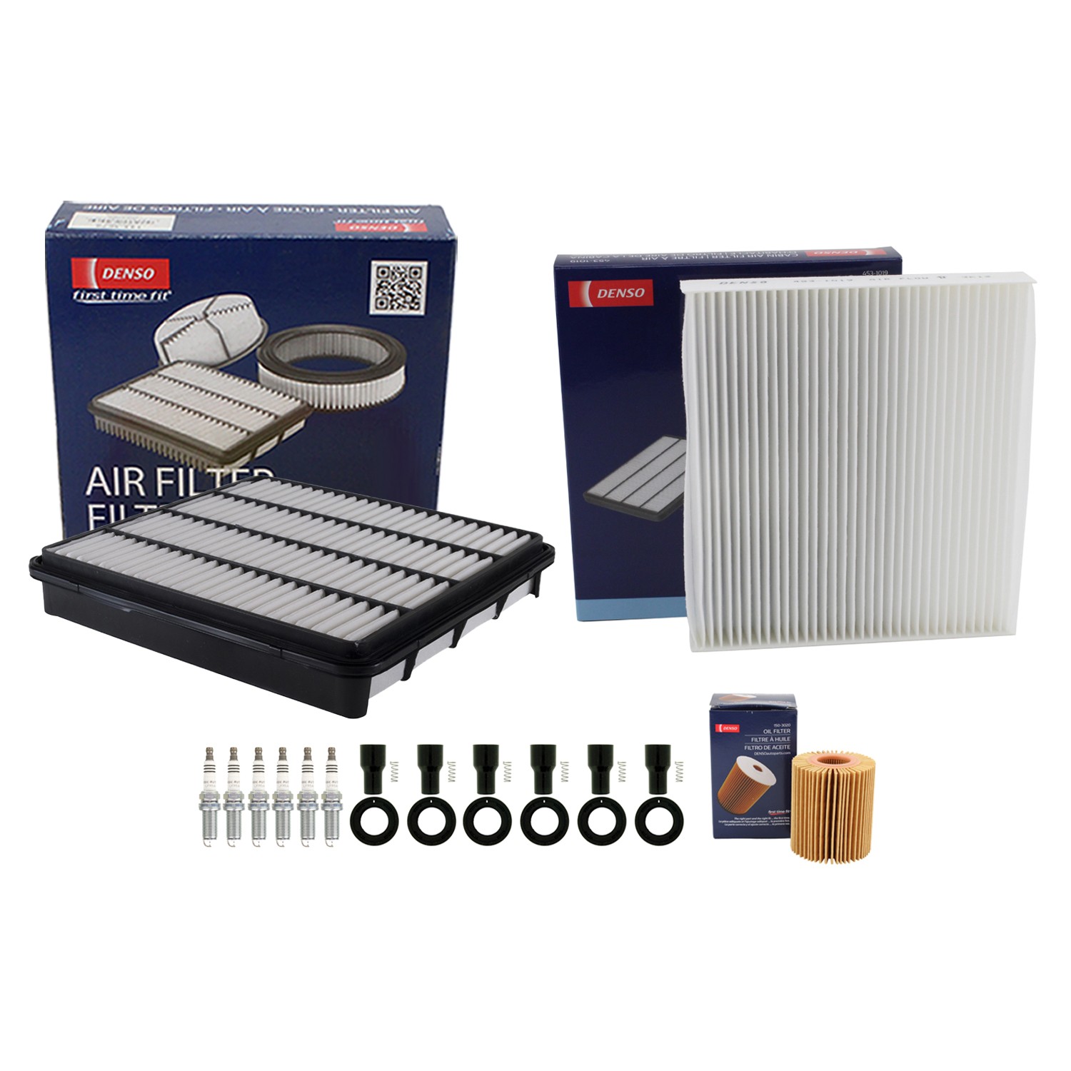 Denso Tune Up Kit NGK 6 Spark Plugs  Boots Kit for Toyota Tundra 4.0L V6 1GR-FE