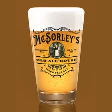 Beer Lovers Pint Glass, McSorley's Old Ale House, Pub Souvenir, Beer Lover Gift