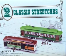 2 Classic HO Streetcars - San Francisco Railway & Cable Car In Original Box