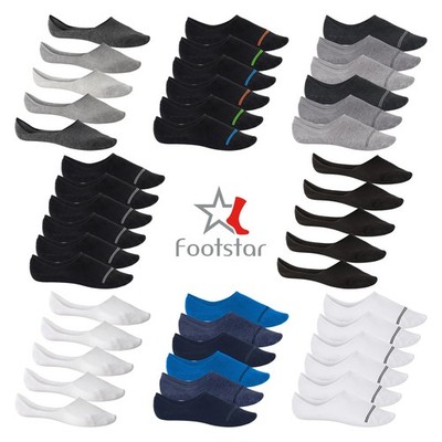 Footstar SNEAK IT! Damen und Herren Füßlinge (6, 10 oder 12 Paar) Anti-Slip
