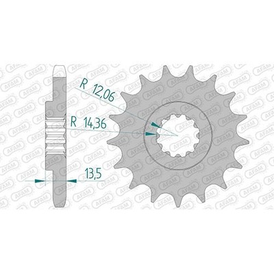 Stahl Ritzel für Kawasaki GPZ 1100 F ABS 1997 ZXT10E 530er 17 Zähne