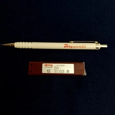 Rotring Tikky Special 0.5 Vintage Mechanical Pencil w/ Leads - Germany 1980s