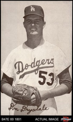 1947 Exhibits Don Drysdale  WST Dodgers RARE VARIATION HALL-OF-FAME 7 - NM