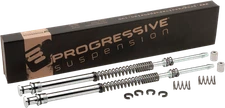 Progressive 41mm Monotube Front Fork Spring Lowering Kit 00-17 Harley Softail