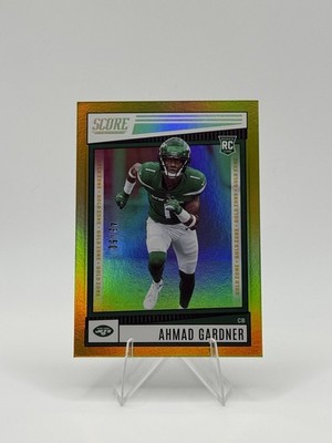Sauce Gardner RC Gold Zone /50 2022 Panini Score Rookie Jets