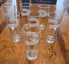 NEW JOB LOT 8 ROSIES PIG CLOUDY WESTONS APPLE CIDER HALF PINT GLASSES SET OF 8