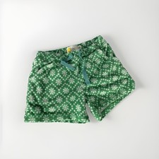 Girls Mini Boden Shorts Size 4Y Color Green Floral Pattern