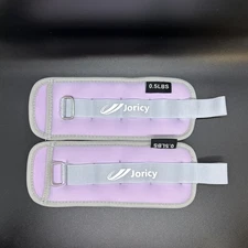 Set of Joricy .5 Lbs Weights Wrist Ankle Adjustbale Purple Gray ~ NWoT