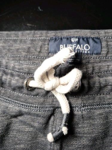 Mens Large Buffalo David Bitton Drawstring Shorts Gray - Picture 7 of 12