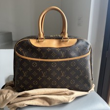 LOUIS VUITTON Monogram Deauville Brown M47270 hand bag