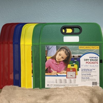 Portable Dry Erase Pockets C-Line SET OF 9