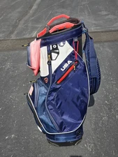 Sun Mountain Missoula Montana USA Golf Bag Red White Blue 15-Way