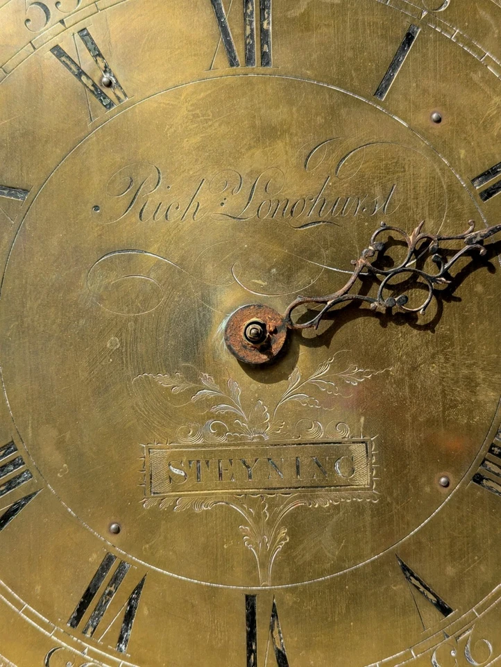  Rich Longhurst  1700's Long Case Clock Movement Steyning Eng *Parts Only* - Image 2 of 4