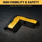 YesSources 90° Left / Right Turn Corner 1-Channel Rubber Cable Protector Ramp — photo 6
