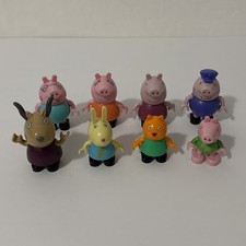 Peppa Pig Build  Play Mini Figure Lot Of 8 - Candy Cat, Madame Gazelle  More