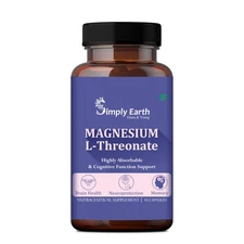 Simply Earth Magnesium L-Threonate 30 Caps Brain Health Cognitive Function