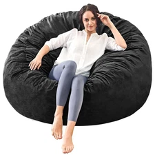 Bean Bag Chair Memory Foam Filled with Soft Removeable Cover