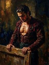 MARIO MENDOZA LTD ED. PRINT FLAMENCO DANCER INTROSPECTION CANVAS