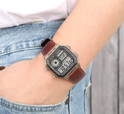 【CASIO】 AE-1200WHL-5A デジタル腕時計 AE-1200WHL-5AV | CASIO