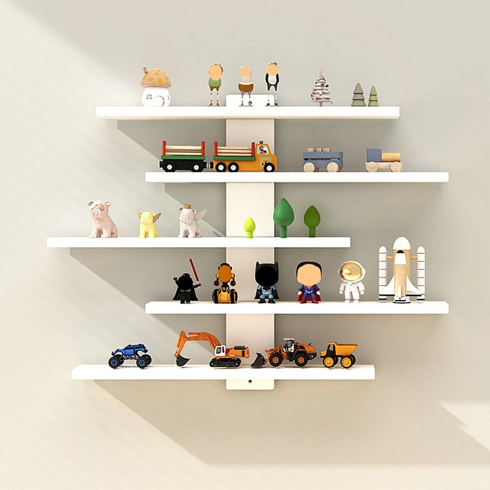 Floating Shelves for Wall, Small PVC Display Rack for Collectibles-Figures, Toy - Image 3 of 4