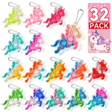 Unicorn Party Favors Bulk - 32 Pack Goodie Bag Stuffers  Mini Toys