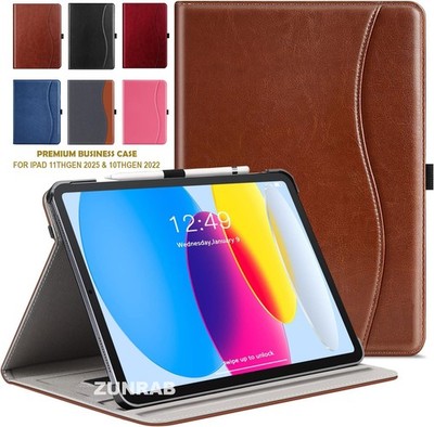 Premium Luxus Leder Tasche Hülle für Apple iPad 11. Gen 2025 / 10. Gen 2022