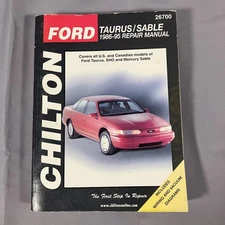 Ford Taurus Mercury Sable Repair Manual 1986–1995 Chilton #26700 SHO