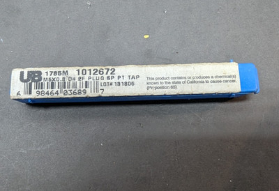 Union Butterfield 1012672 1785M M5x0.8 D4 2F Plug SP PT TAP #131806 NOS USA
