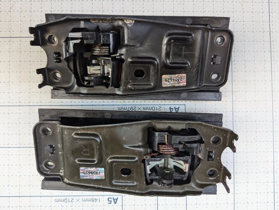 92-00 LEXUS  SC400 SC300 TOYOTA SOARER LEFT/RIGHT INTERIOR INNER HANDLES SET OEM - Image 2 of 2