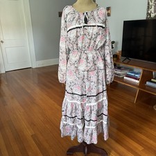 Vintage 1970s 80s Two Piece Set Women s As Is Floral Hippie Boho