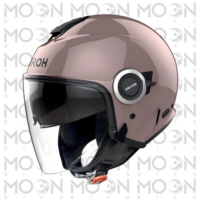 Casco Jet Airoh Helyos Rosa Metalizado Doble Visera Custom Kit ECE 22.06 Mujer - Imagen 1 de 3