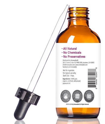 ORGANIC GRAPE SEED OIL Anti-Aging Moisturizer - Facial Cleanser - 4 fl oz - Picture 3 of 4