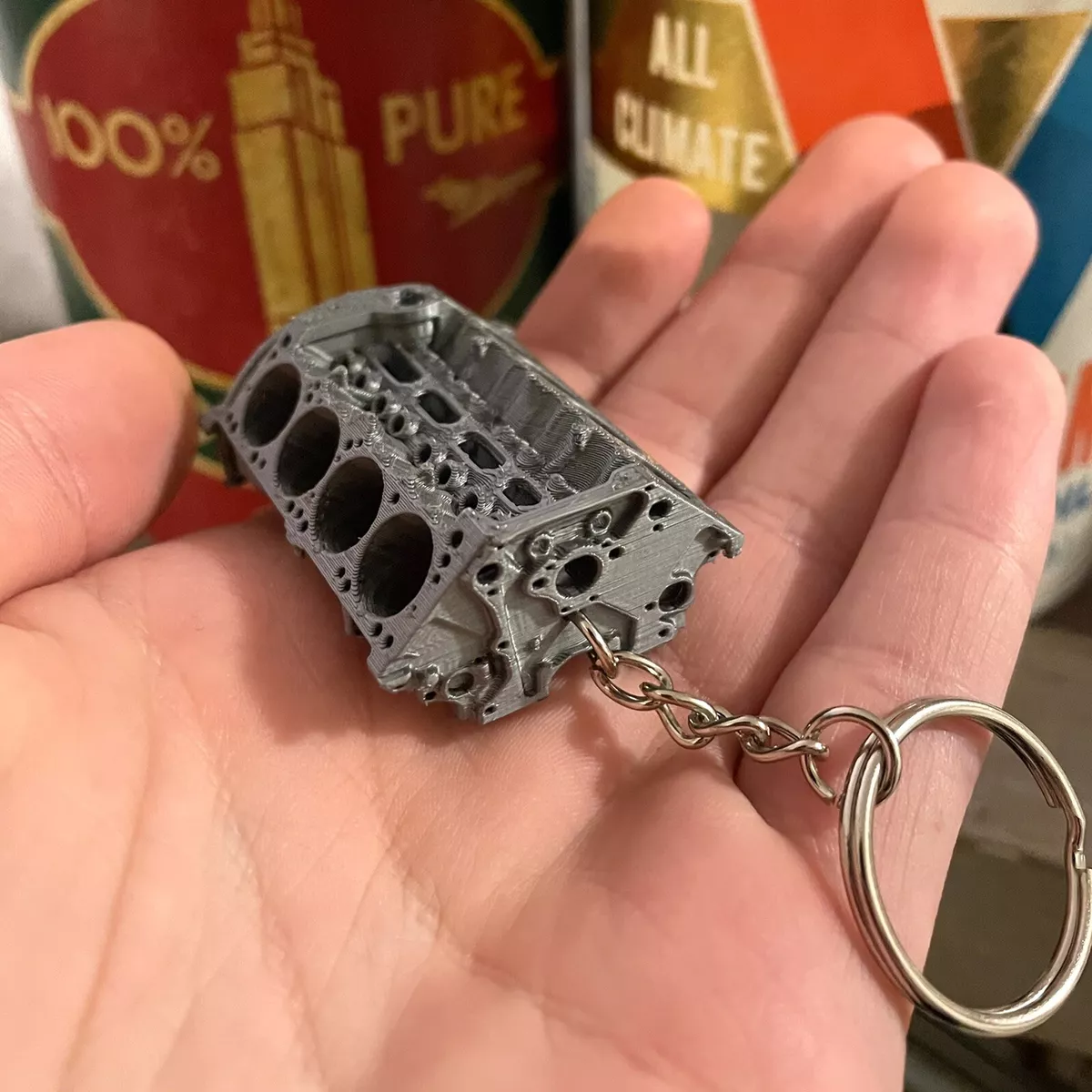 318 340 360 Small Block Engine Keychain Model Hemi V8 Engine