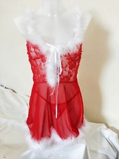 Women's Red Christmas Chemise Size M