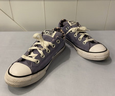 Converse All Star Youth Shoes Size 1 Light Purple with Animal Print Inside