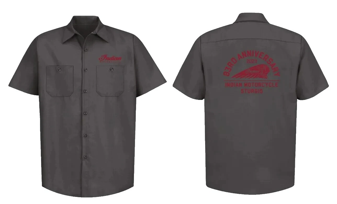 Motocicleta Informal Con Botones camisas para hombres