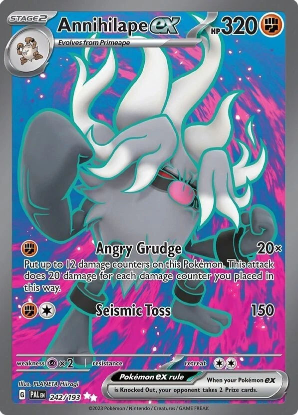 Annihilape ex - 242/193 - Pokemon Paldea Evolved Ultra Rare Card NM