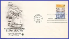 USA4 #2616 U/A PCS ARTCRAFT FDC   World Columbian Stamp Expo