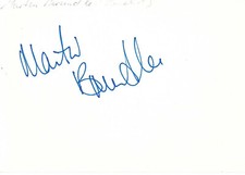 Martin Brundle autograph signed 10x15 cm index card