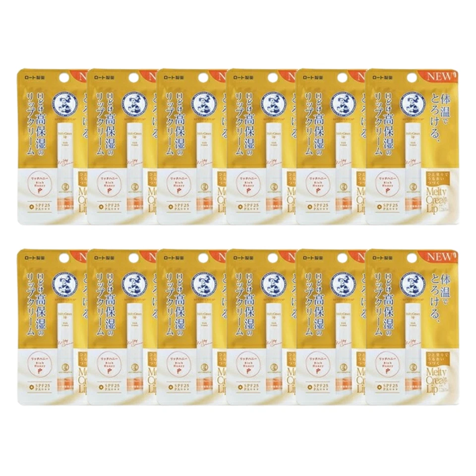 ROHTO Mentolatum Melty Cream Bálsamo Labial Miel Rica 2.4g SPF25+ Juegos Foto 2 de 2